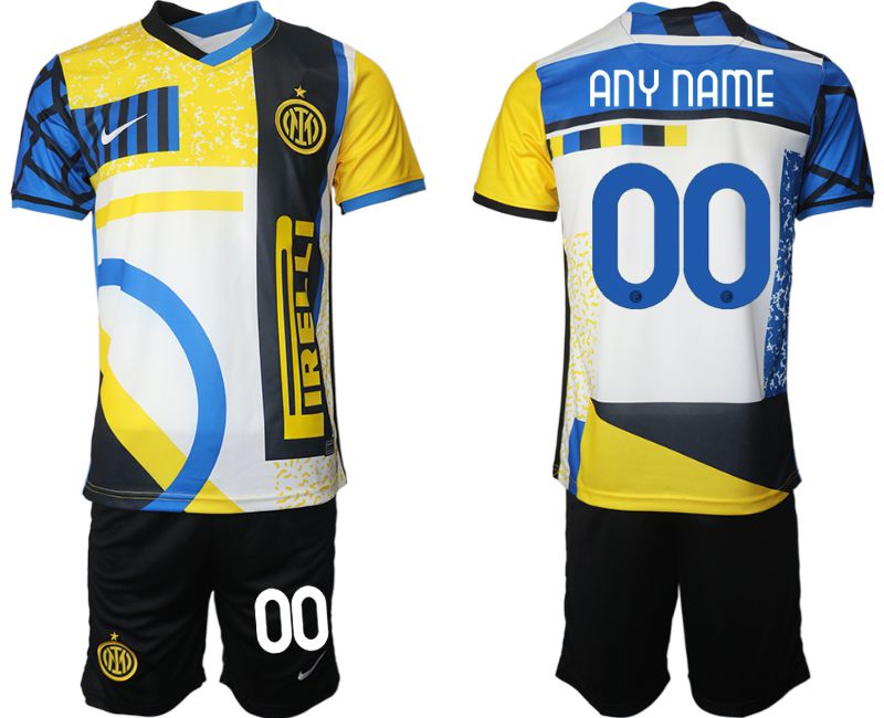 Men 2020-2021 Club Inter Milan Third away black customized Nike Soccer Jersey->customized soccer jersey->Custom Jersey